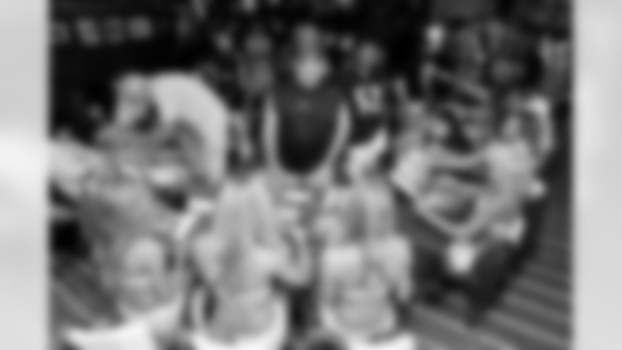 The Baltimore Ravens Cheerleaders gather at High Topps Backstage Grille in Timonium, MD to autograph swimsuit calendars in 2008.