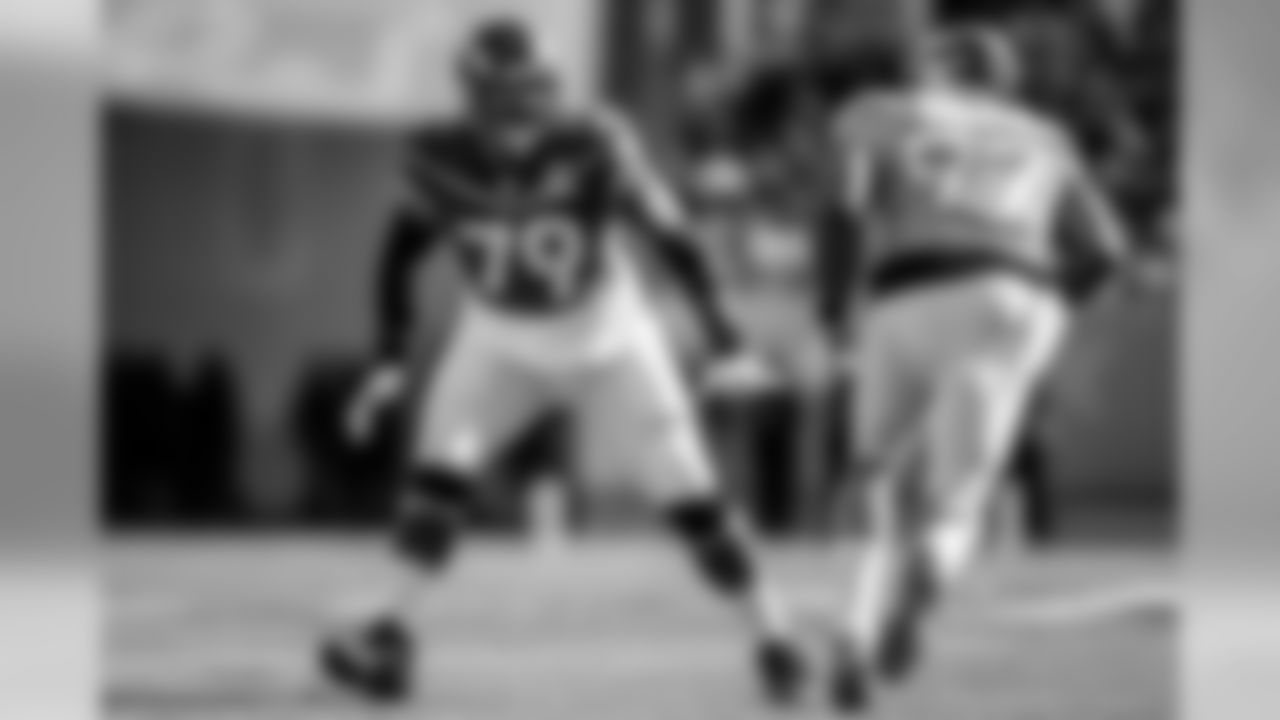 Tackle Ronnie Stanley on the field at the 2020 Pro Bowl game, Sunday, Jan. 26, 2020 in Orlando, Fla.