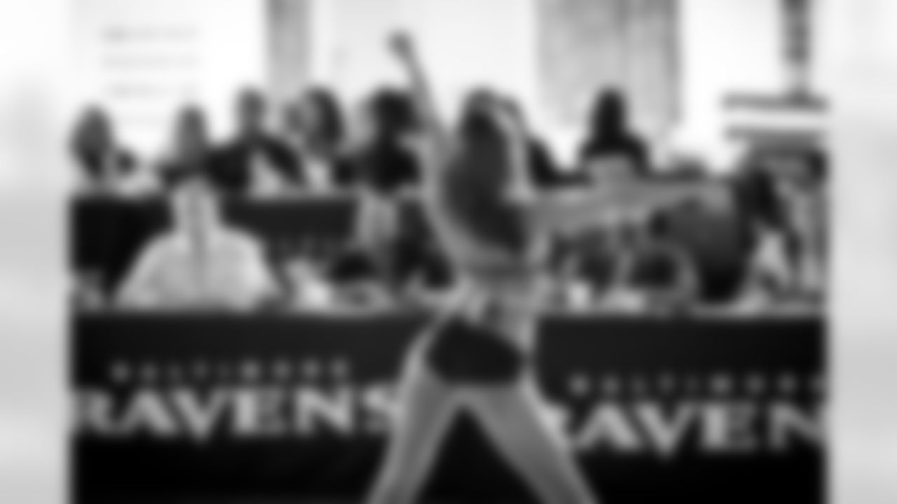 Tryouts continued at Merritt Athletic Club to make the 2011 Ravens cheerleading squad.