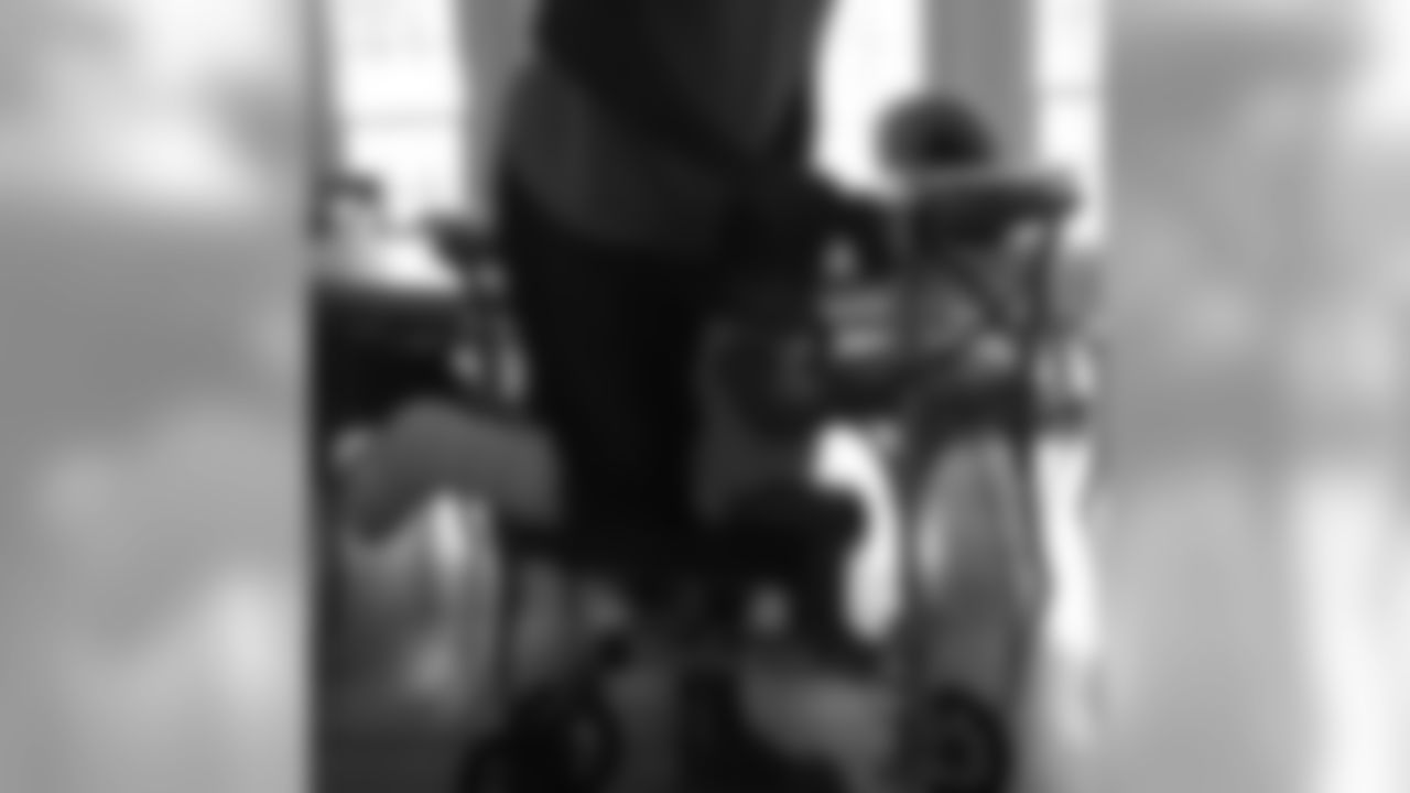 benjaminswatson [Benjamin Watson]: Kids know how to take full advantage of every situation. I'm going to have to start charging her for these rides