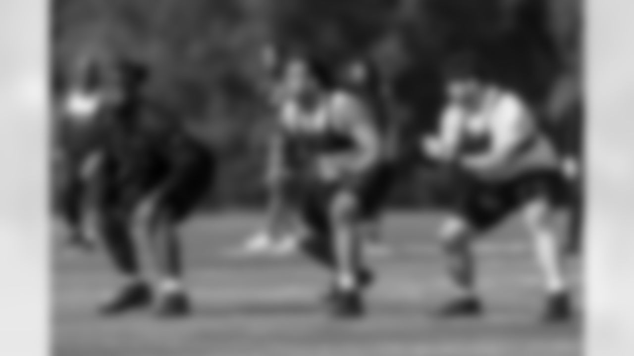 Ravens practice during the 2023 offseason.