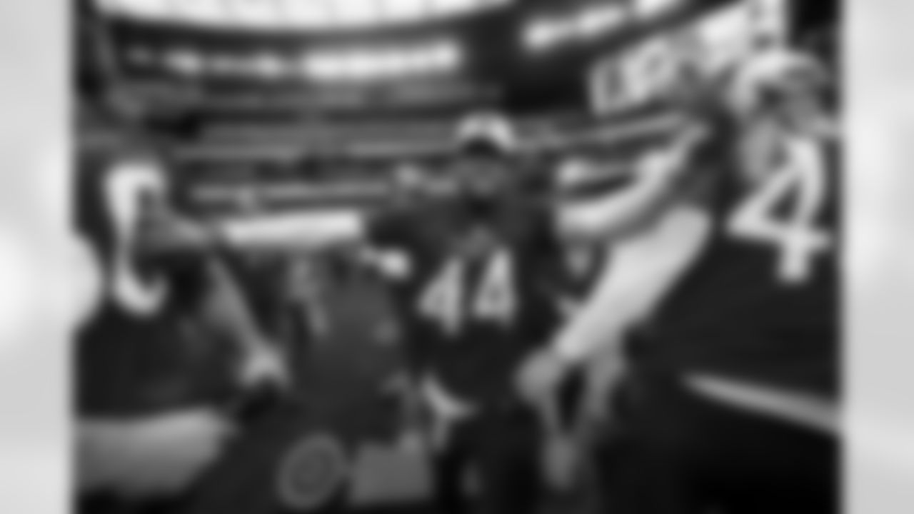 Baltimore Ravens cornerback Marlon Humphrey (44) celebrates during the 2023 Pro Bowl Games on Sunday, February 5, 2023 in Las Vegas, Nevada.