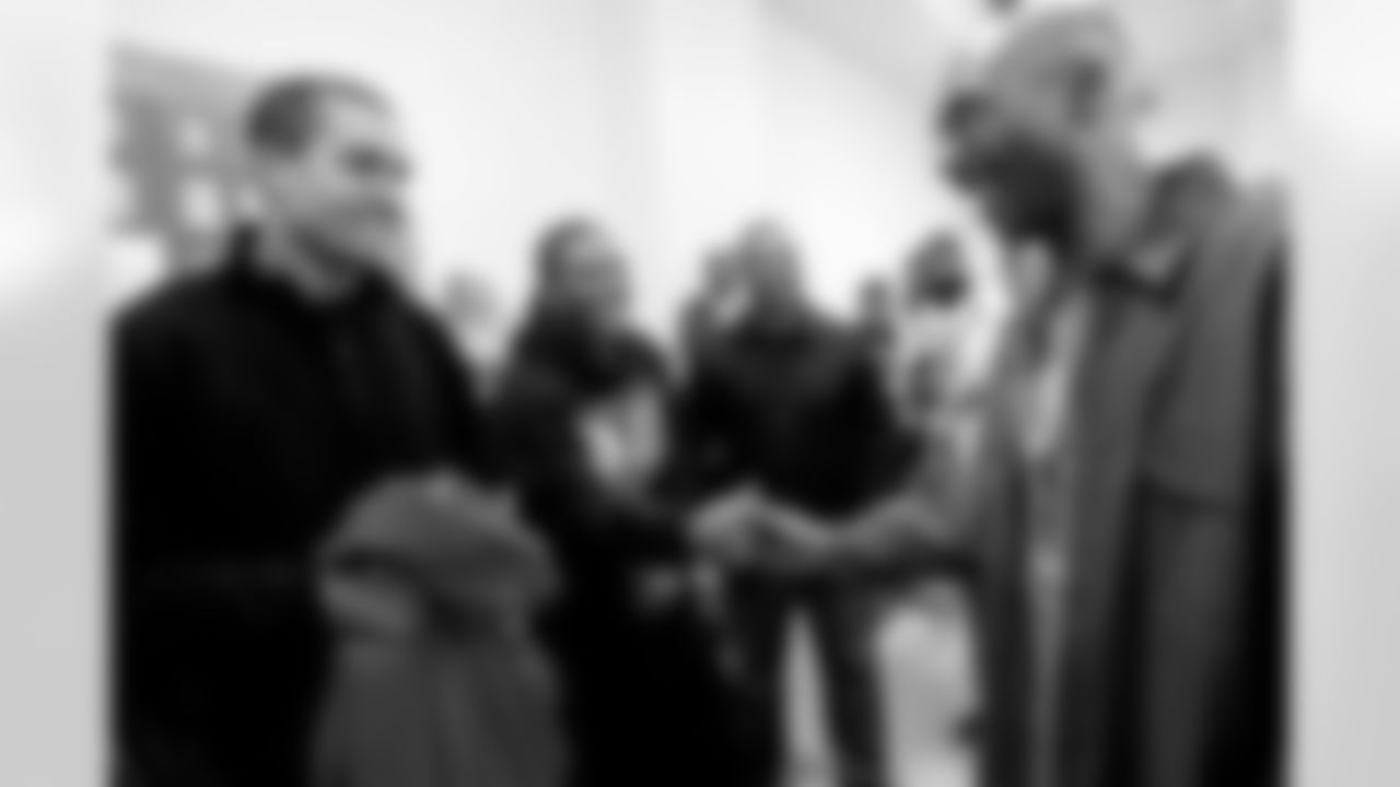 Seven Ravens helped to distribute the jackets and meet with the recipients at the Helping Up Mission on Tuesday, Nov. 10, 2009. Everyone in attendance received a hot meal, had an opportunity to meet with the players and walked away with a new coat.