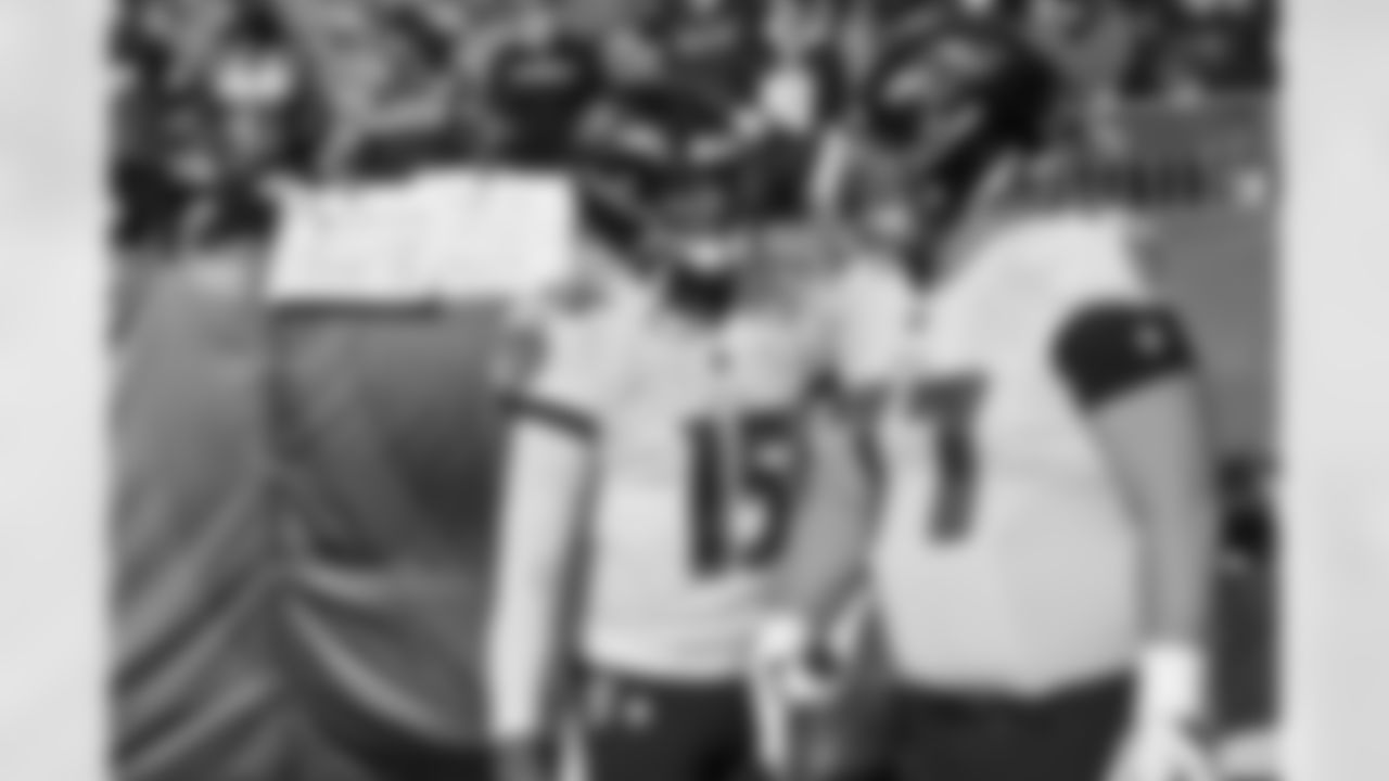 QB Josh Johnson (15) and G/C Bradley Bozeman (77)
Baltimore Ravens at Cincinnati Bengals on Sunday, December 26, 2021 at Paul Brown Stadium