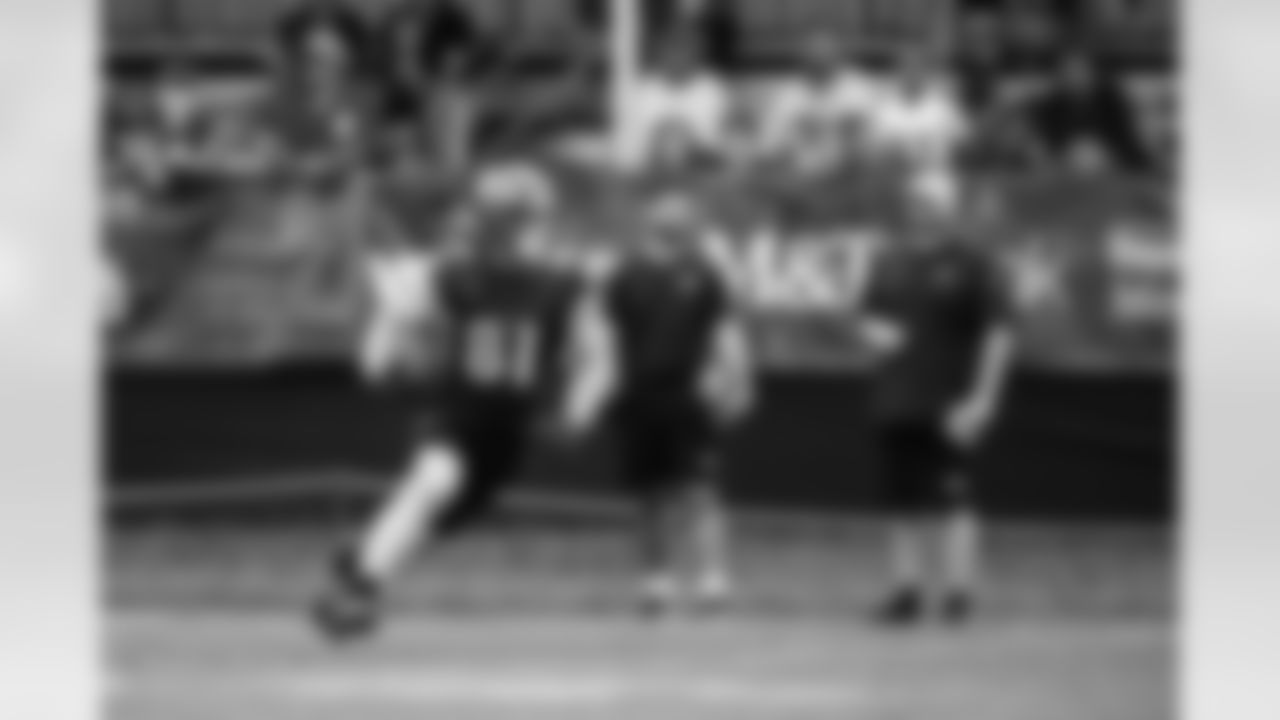 TE Hayden Hurst
After catching a touchdown pass in his debut game, the first-round tight end was the star of Tuesday's Ravens-Rams joint practice, as he made several long, tough catches. As Hurst has become more comfortable in the playbook, he has played faster.