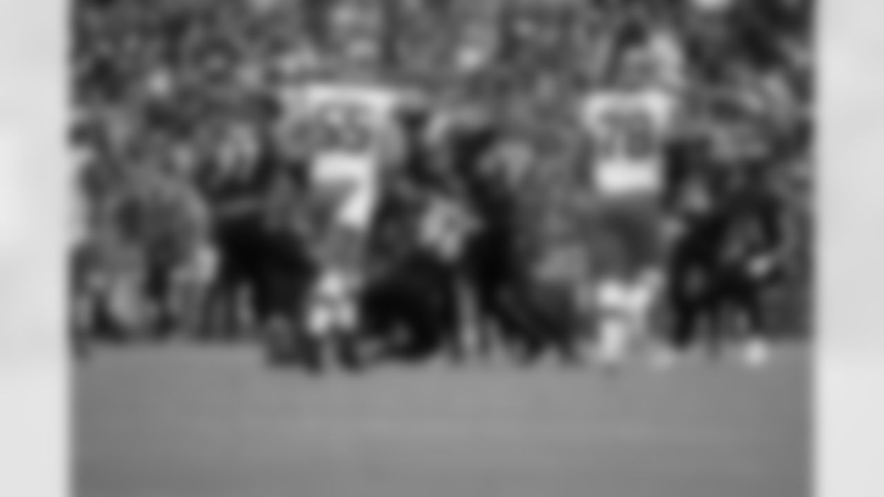 Ravens players in action