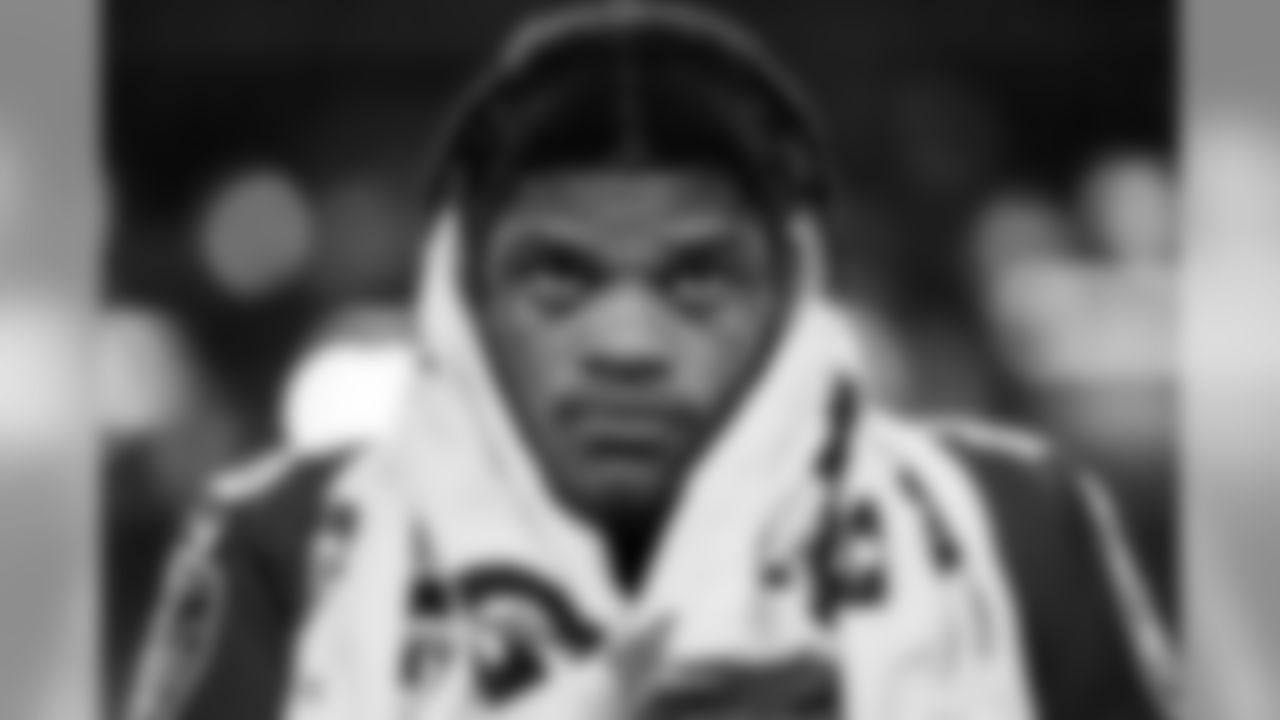Quarterback Lamar Jackson during the national anthem before the Divisional Playoff game against the Tennessee Titans on January 11, 2020.