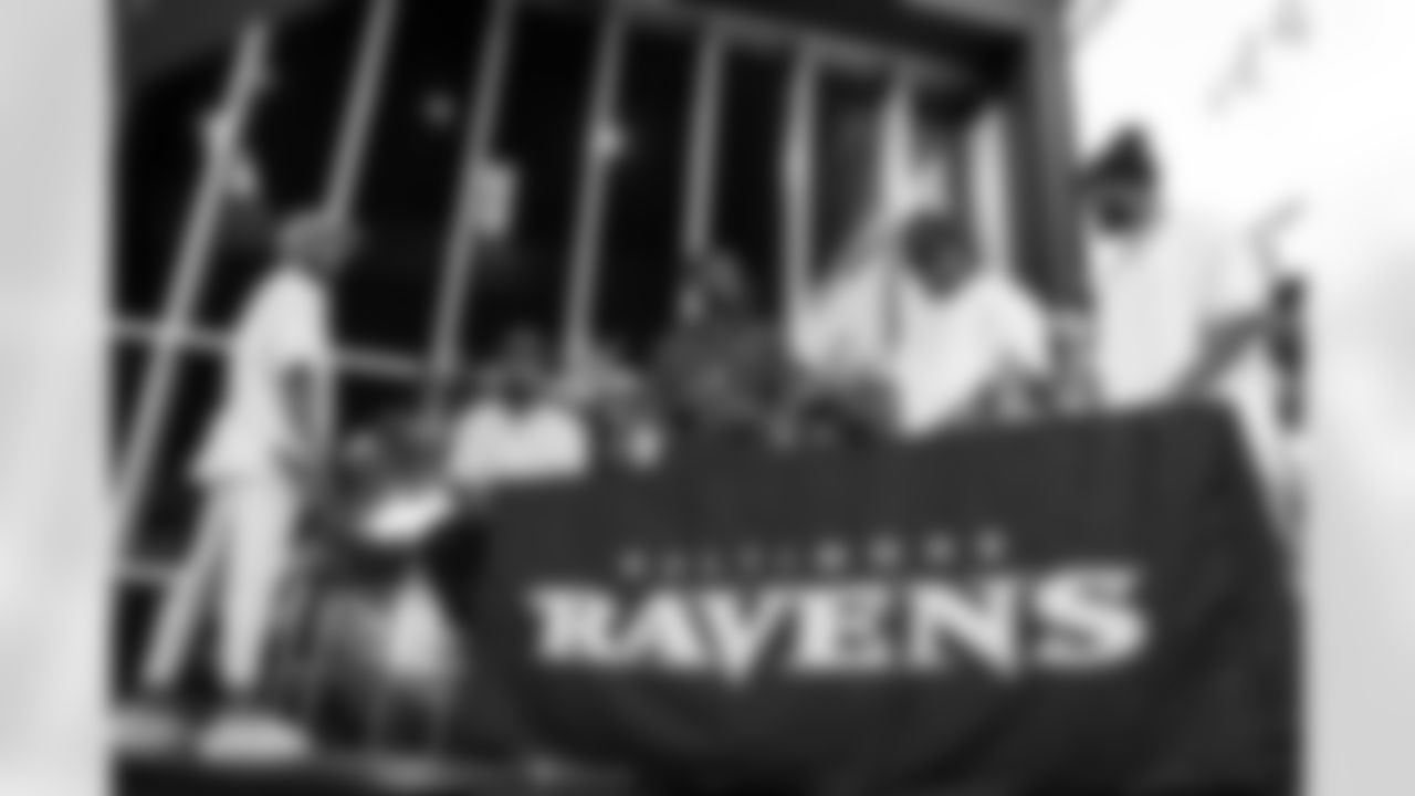 The Baltimore Ravens hosted a Purple Evening for ladies at M&T Bank Stadium on the club level. Players present included Marlon Humphrey, Geno Stone, Rashod Bateman, James Proche II, Josh Bynes, Kevin Zeitler, Isaiah Mack, Patrick Ricard, Kevon Seymour, Kenyan Drake, and Mike Davis.