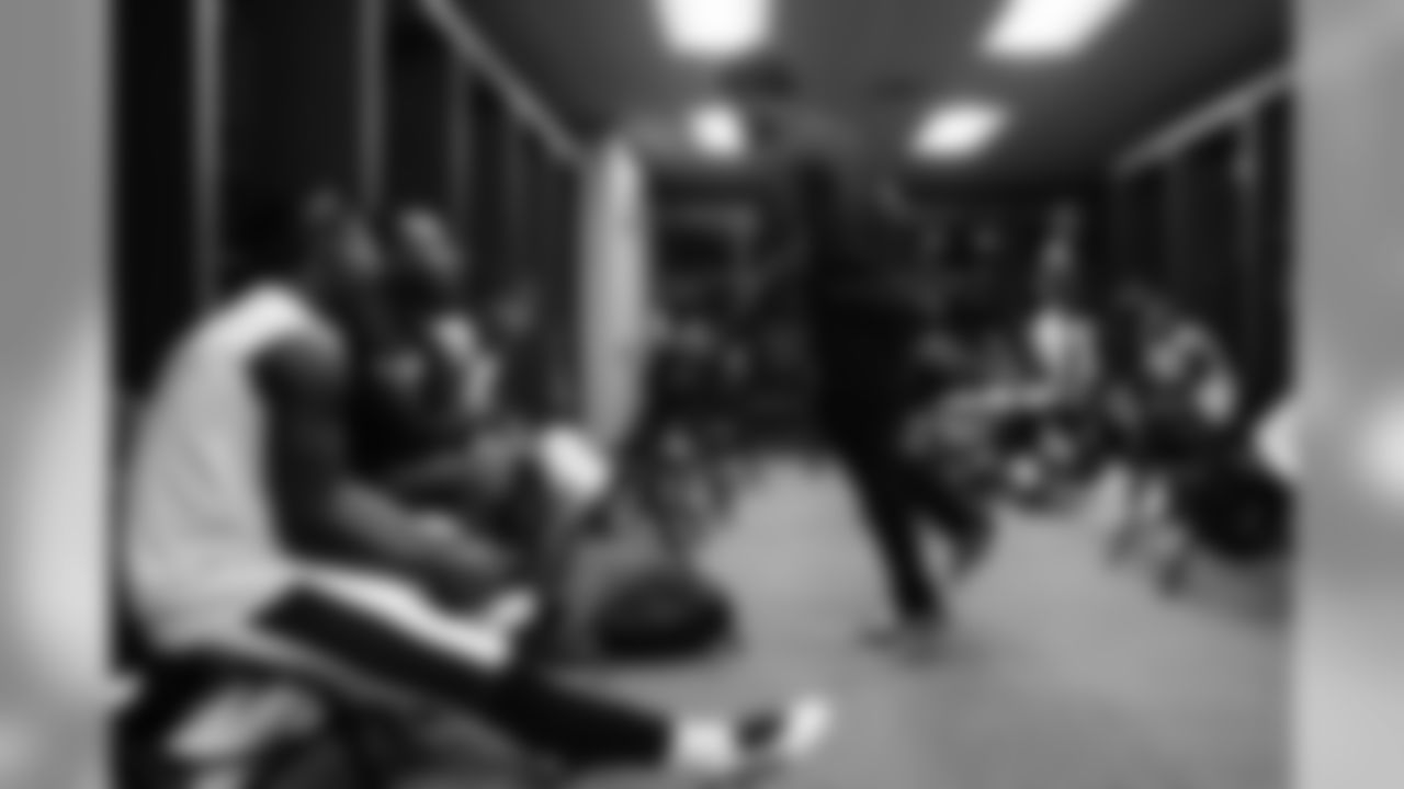Quarterback Lamar Jackson in the locker room prior to the preseason game against the Washington Redskins on August 29, 2019.