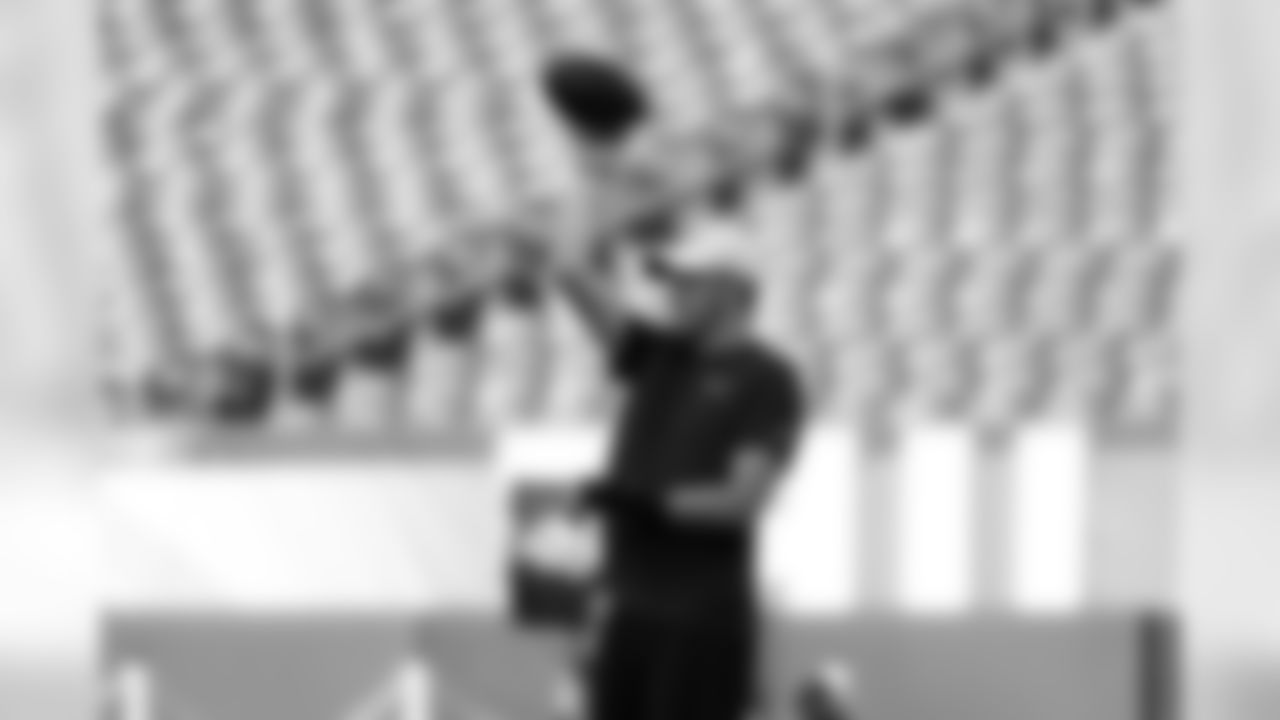 Philadelphia Eagles' Nate Sudfeld warms up before a preseason NFL football game against the Baltimore Ravens, Thursday, Aug. 22, 2019, in Philadelphia. (AP Photo/Michael Perez)