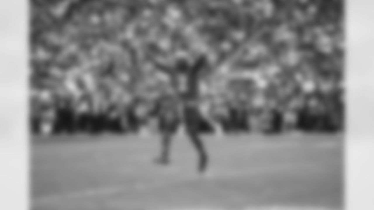 Baltimore Ravens quarterback Tyler Huntley (2) celebrates during the 2023 Pro Bowl Games on Sunday, February 5, 2023 in Las Vegas, Nevada.
