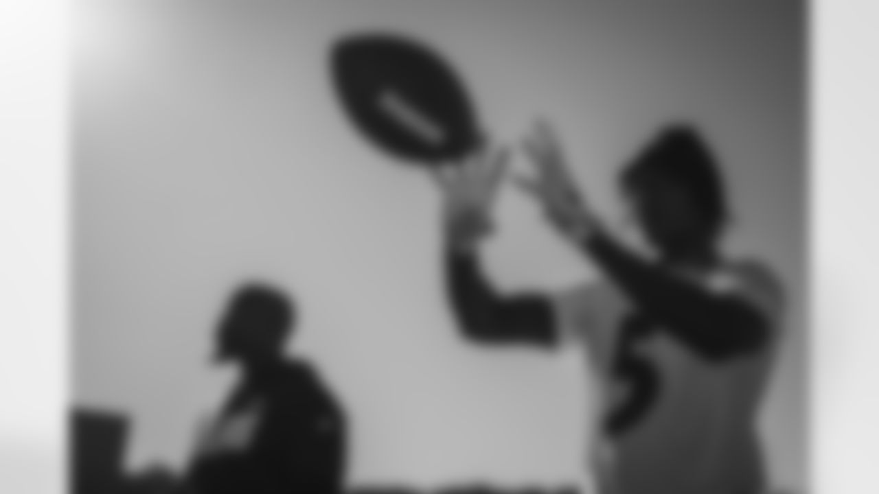 WR Marquise "Hollywood" Brown (5) catches passes at practice on November 9, 2021.