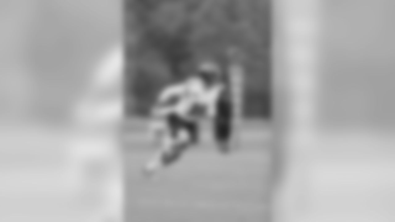 DB Kai Nacua
Nacua was the player who picked off Jackson and would have possibly returned it for a touchdown in a game (Jackson may have caught him before reaching the end zone). The free-agent safety addition, formerly of the Cleveland Browns, was a ballhawk in college at Brigham Young.