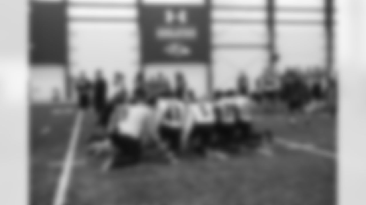 The Ravens rookies take the practice field during the 2022 Rookie Mini Camp.