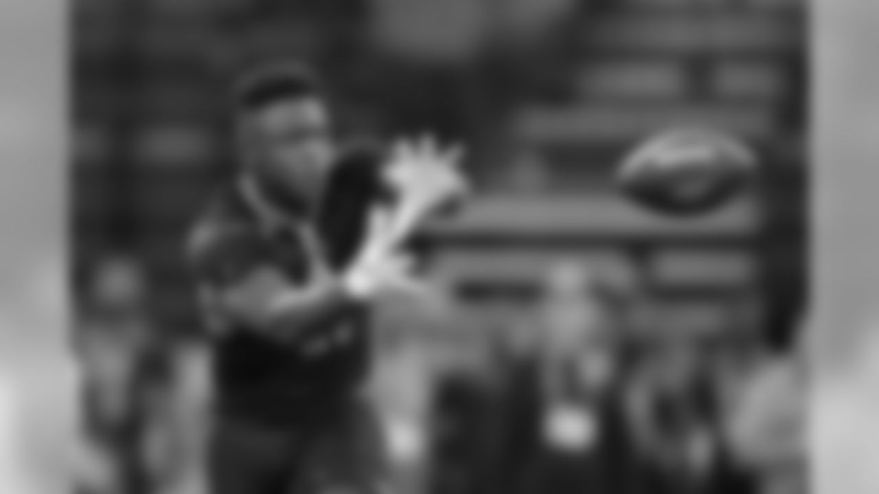 A.J. Brown, Ole Miss
After saying he was the best receiver in this year's class, Brown displayed impressive hands, including a one-handed grab that he made look easy. He ran the 40-yard dash in a respectable 4.49 seconds.