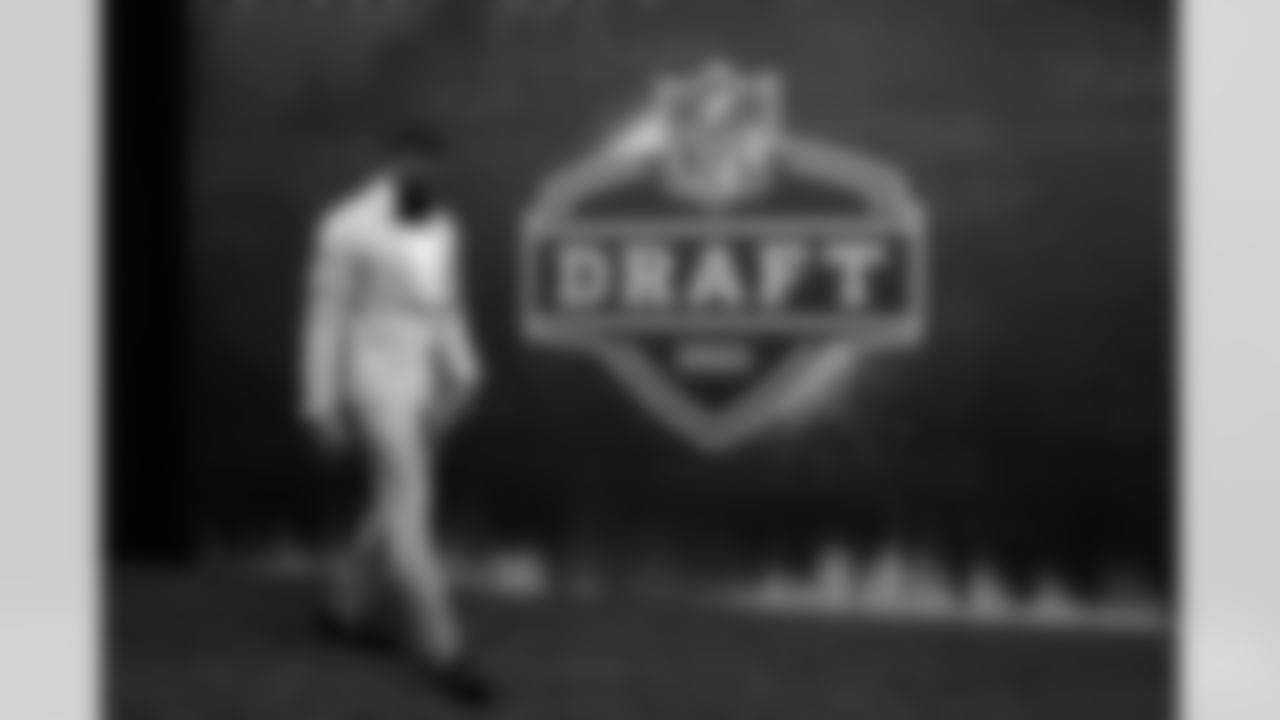 Alabama cornerback Patrick Surtain II walks on the red carpet during the 2021 NFL Draft on Thursday, April 29, 2021 in Cleveland, Ohio. (Cooper Neill/NFL)