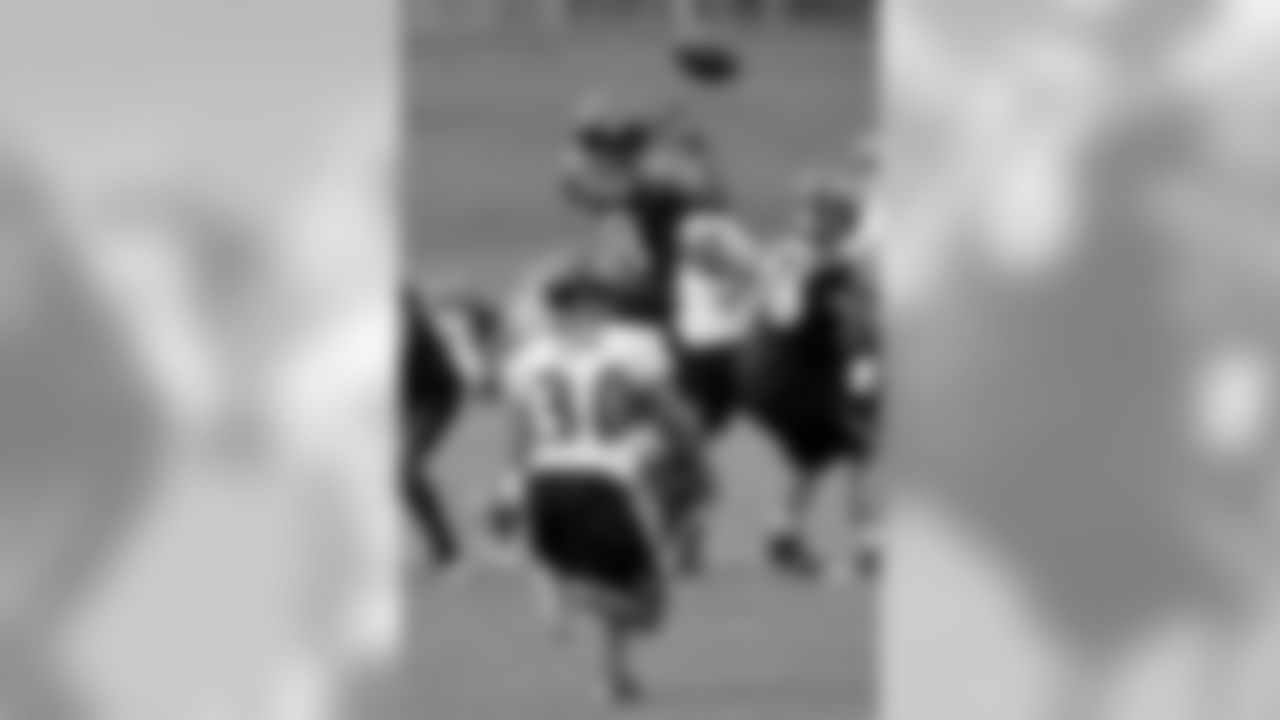 The Ravens practice during an afternoon session at training camp on the campus of McDaniel College in Westminster, Md.