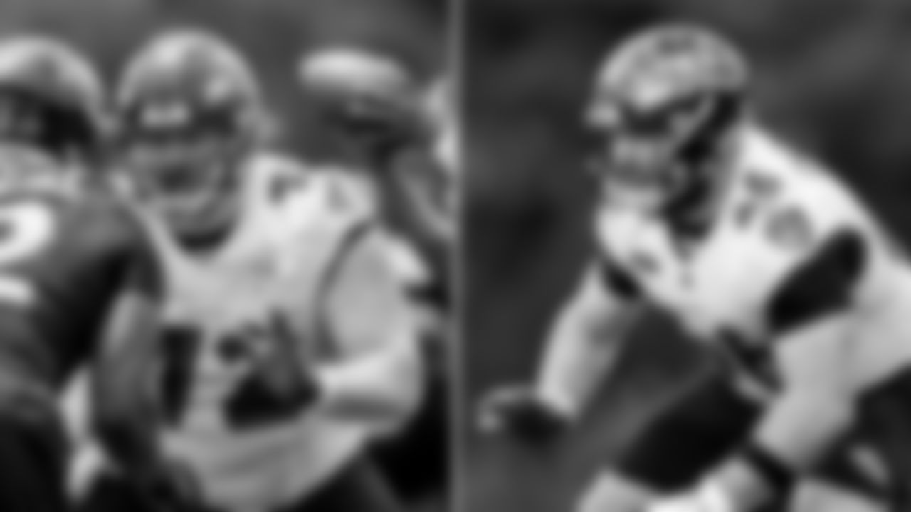 Left Guard Competition Is Wide Open
Head Coach John Harbaugh has not decided on a starting left guard. "If you like football and you're a real student of the game, you'll be watching that left guard battle during training camp," Harbaugh said. Ben Cleveland, Ben Powers and Tyre Phillips rotated and looked solid, but without pads on, minicamp was more about polishing technique and experimenting with different line combinations.