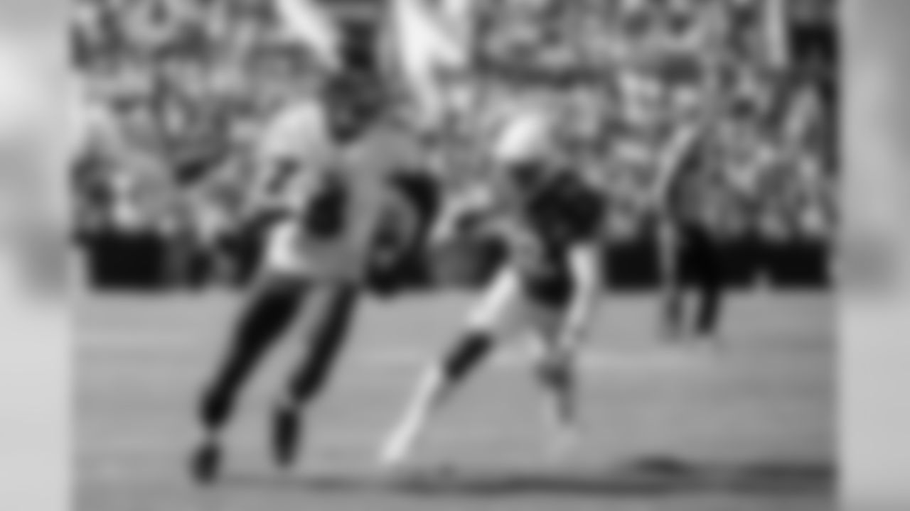 Quarterback Lamar Jackson run in the game against the Arizona Cardinals on September 15, 2019.