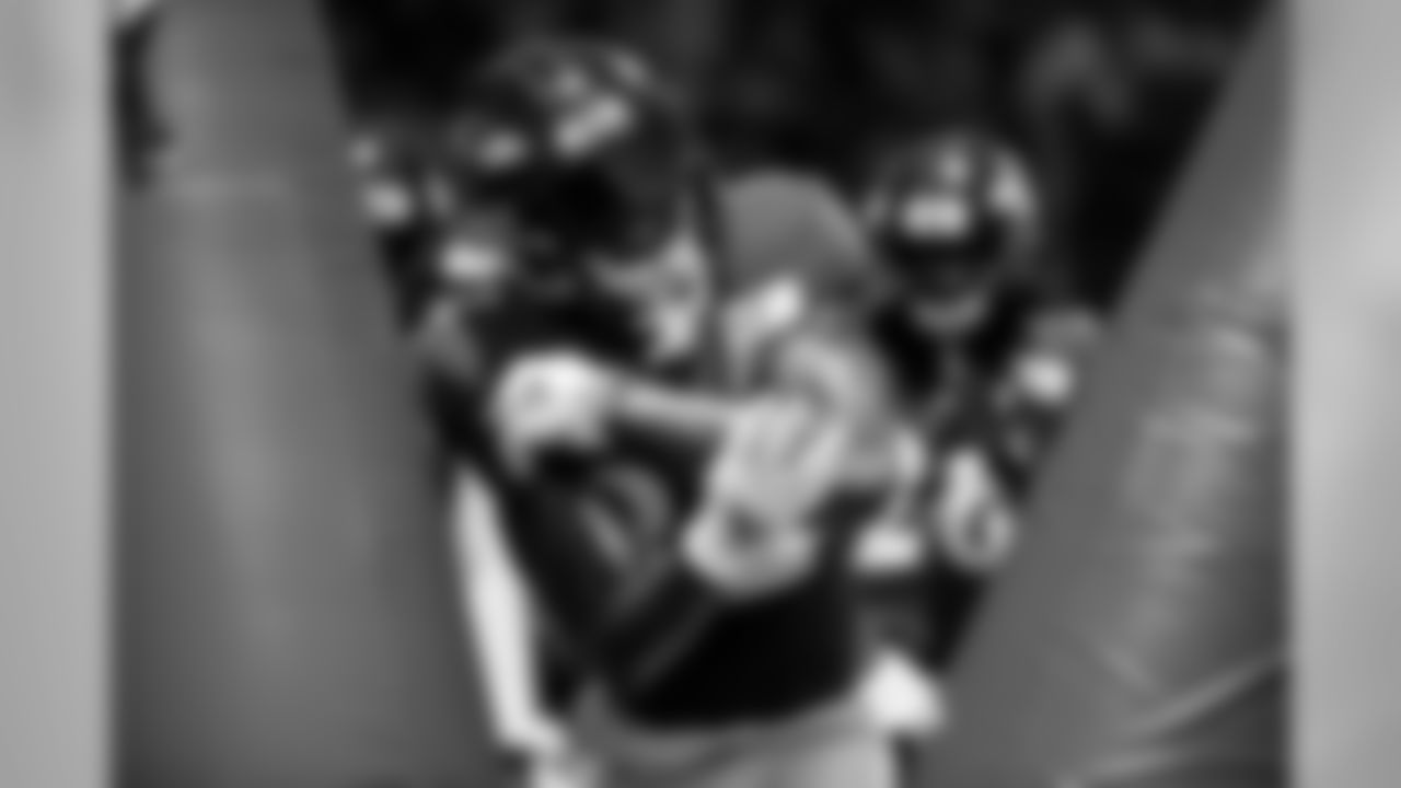 The Baltimore Ravens hold a joint training camp practice with the Jacksonville Jaguars at the Under Armour Performance Center on August 6, 2019 in Owings Mills, MD.