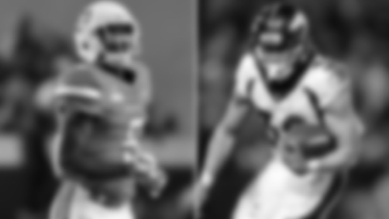 Justice Hill, Oklahoma State – Phillip Lindsay
Zierlein's Scouting Report: Hill is an undersized but excitable runner with a go-go tempo that can work for and against him on any given series. He runs tough along the interior and has the vision and agility to slip tackles, but his lack of size and explosive top-end play speed could work against him. Hill might not have the skills needed to handle third-down duties, so he could be pigeon-holed as a try-hard backup with average upside.