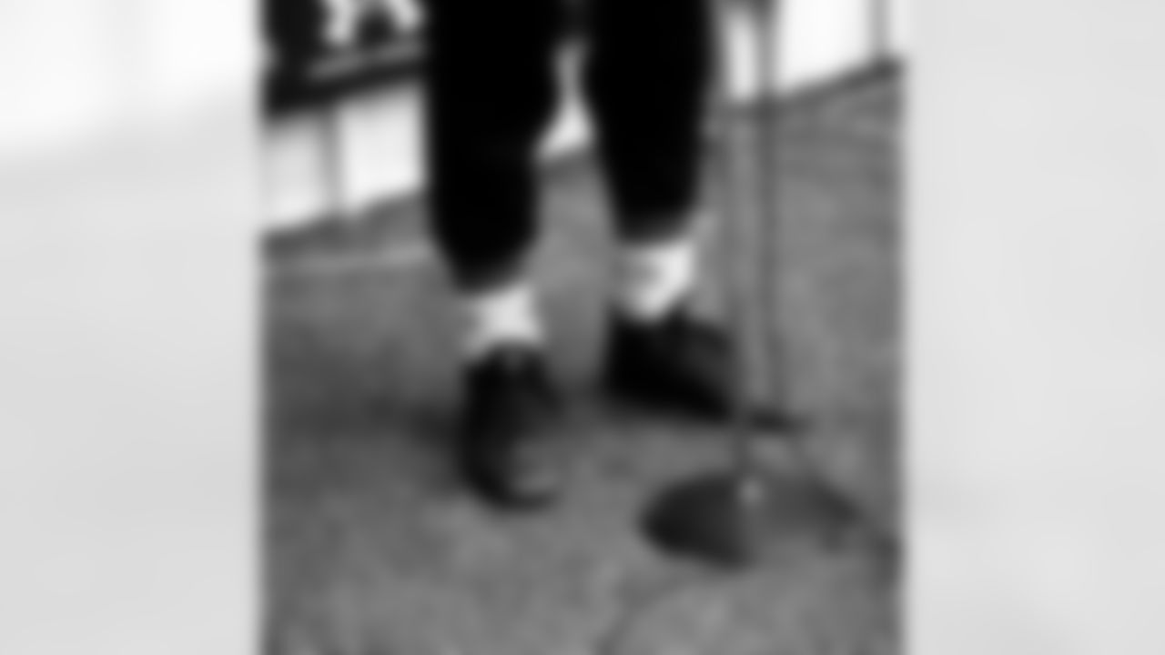 ravens [Baltimore Ravens]: Joe #Flacco's #Christmas #Santa #socks at #Ravens practice today.