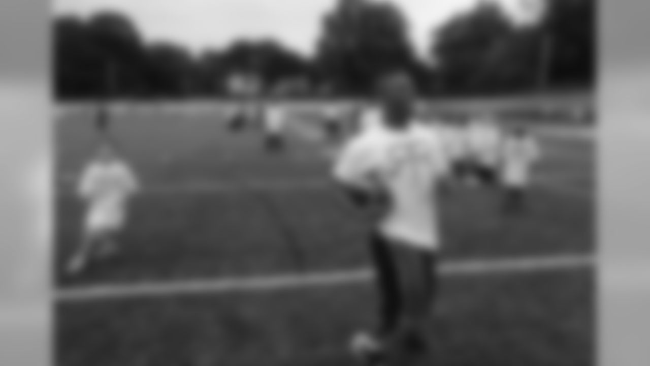 Ray Rice holds a youth football camp in his hometown of New Rochelle, New York in June 2009. [Photos courtesy of Kevin O'Brien]