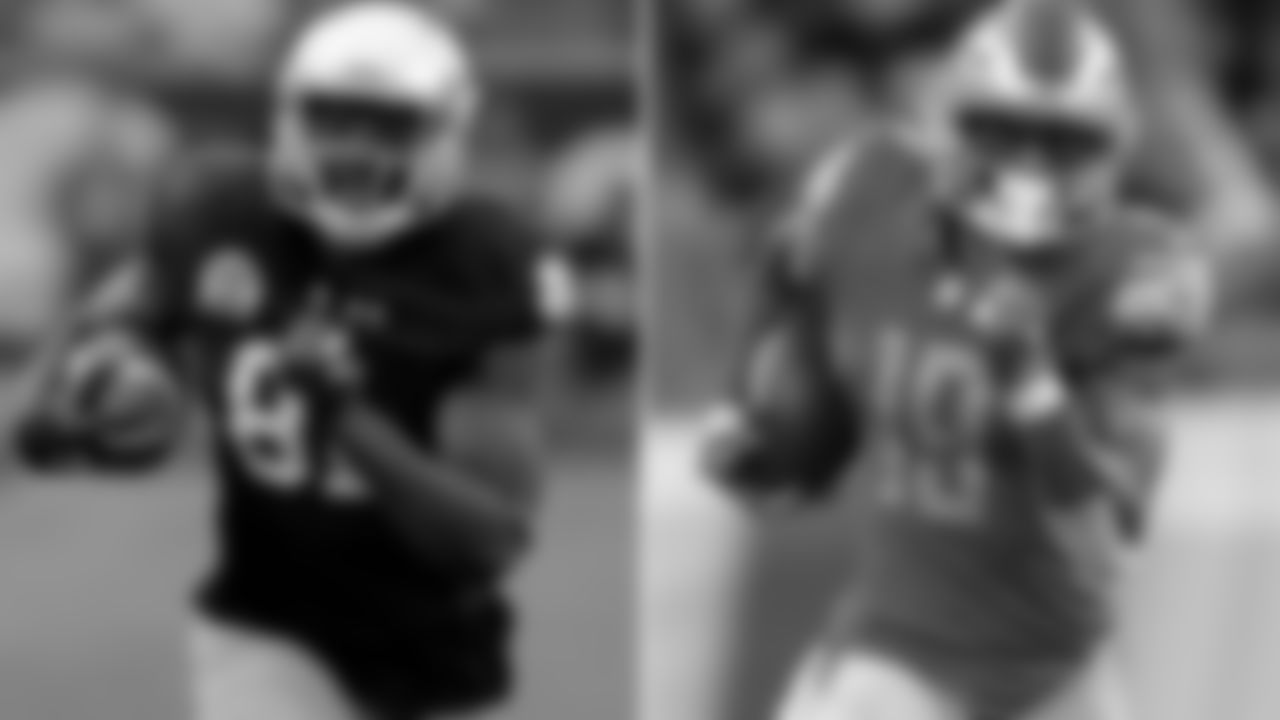 Miles Boykin, Notre Dame – Kenny Golladay
Zierlein's Scouting Report: Lingering on his tape can cause excessive focus on his inconsistencies and areas of improvement, but projecting his traits with additional coaching makes more sense. Boykin's size, length and athleticism offers exciting potential as an outside receiver with mismatch potential, but he will have to learn how to counter press, improve his routes and become more competitive when the ball is in the air. His size won't matter if he doesn't learn to impose it on others. If that happens, he'll become an eventual starter with a high ceiling.
