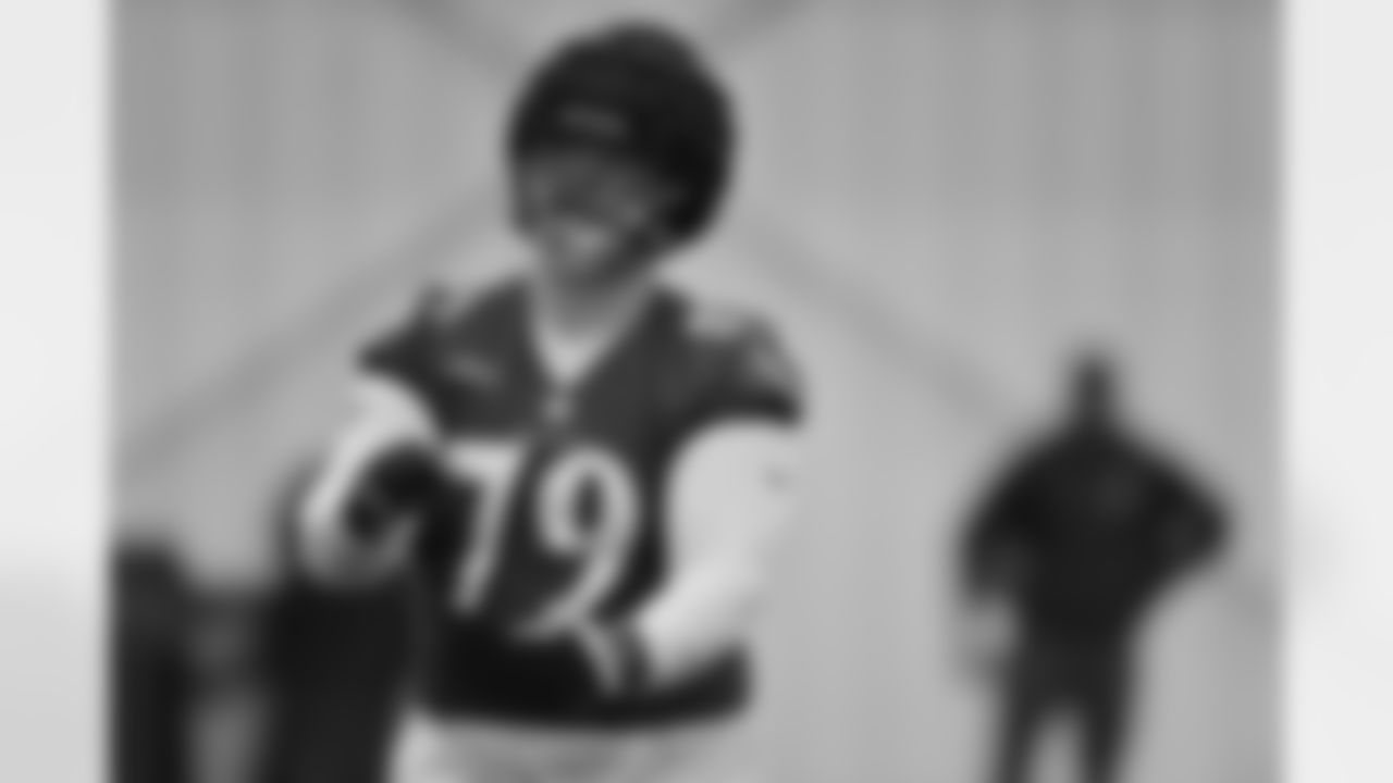 The Ravens rookies take the practice field during the 2022 Rookie Mini Camp.