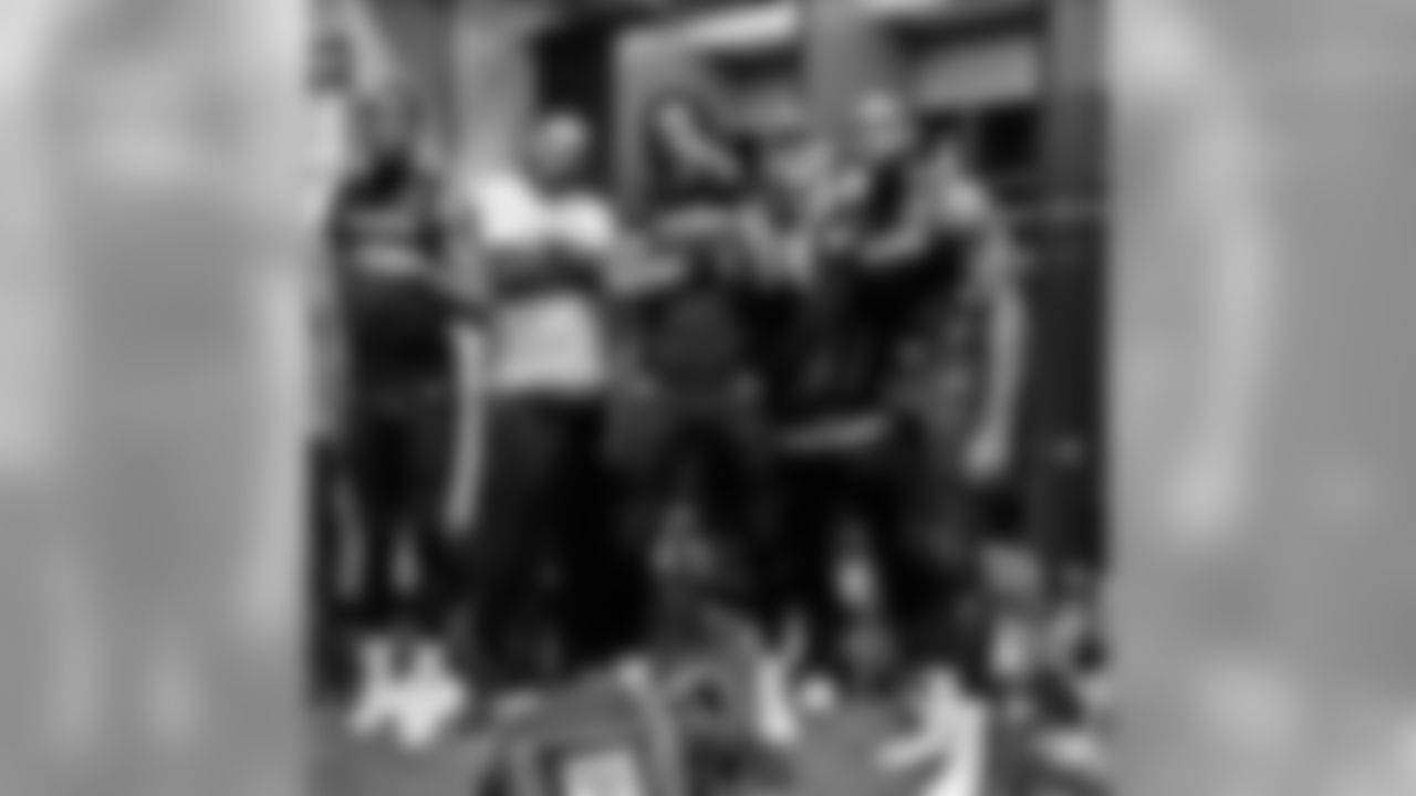 gshepp33 [Gerrard Sheppard]: Some of the WideOuts after last nights SnowOuttt.. Grind Together, We Shine Together | @digital12 [Jacoby Jones] , Myself, Money Mar, B. Stoke, @torreysmithwr [Torrey Smith]