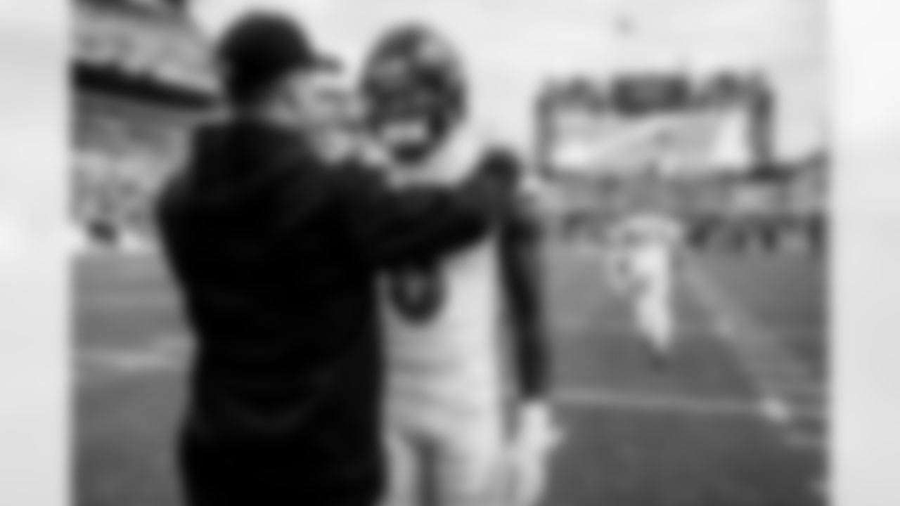 John Harbaugh and LB Patrick Queen