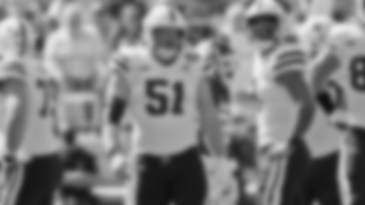 Cam Jurgens, Nebraska
Jurgens was recruited to Nebraska as a tight end, but he moved to center and quickly became one of the country's best at his position. He was the first freshman to start at center for Nebraska since 1972. Had Jurgens elected to remain in school for another season, he was expected to be a candidate for the Rimington Award given to the country's top center. Now that he's entered the draft, Jurgens will be watched closely at the Combine by teams who are looking for a center who can compete for a starting job.