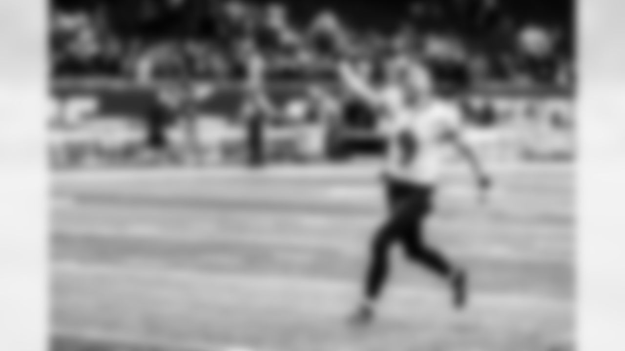 K Justin Tucker celebrates as he runs off the field