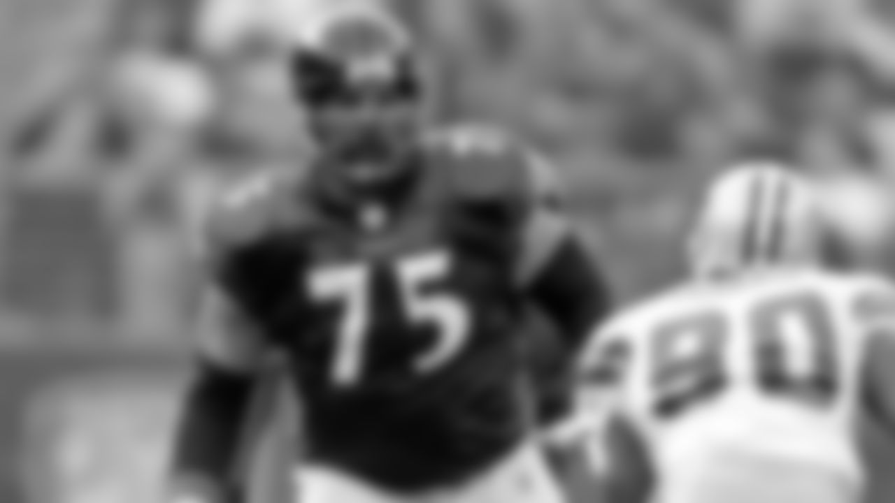 OT – Jonathan Ogden (1996-2007)
The Hall of Famer was the Ravens' first-ever draft pick in 1996 and Ray Lewis set the bar for excellence early on. Ogden is still arguably the best left tackle to ever play the game. He was a blend of gargantuan 6-foot-9, 345-pound size, uncanny mobility, smarts, physicality and technique. He seemed graceful and yet dominant at the same time, making it look easy over his long career that would have been even more decorated had it not been for a toe injury.