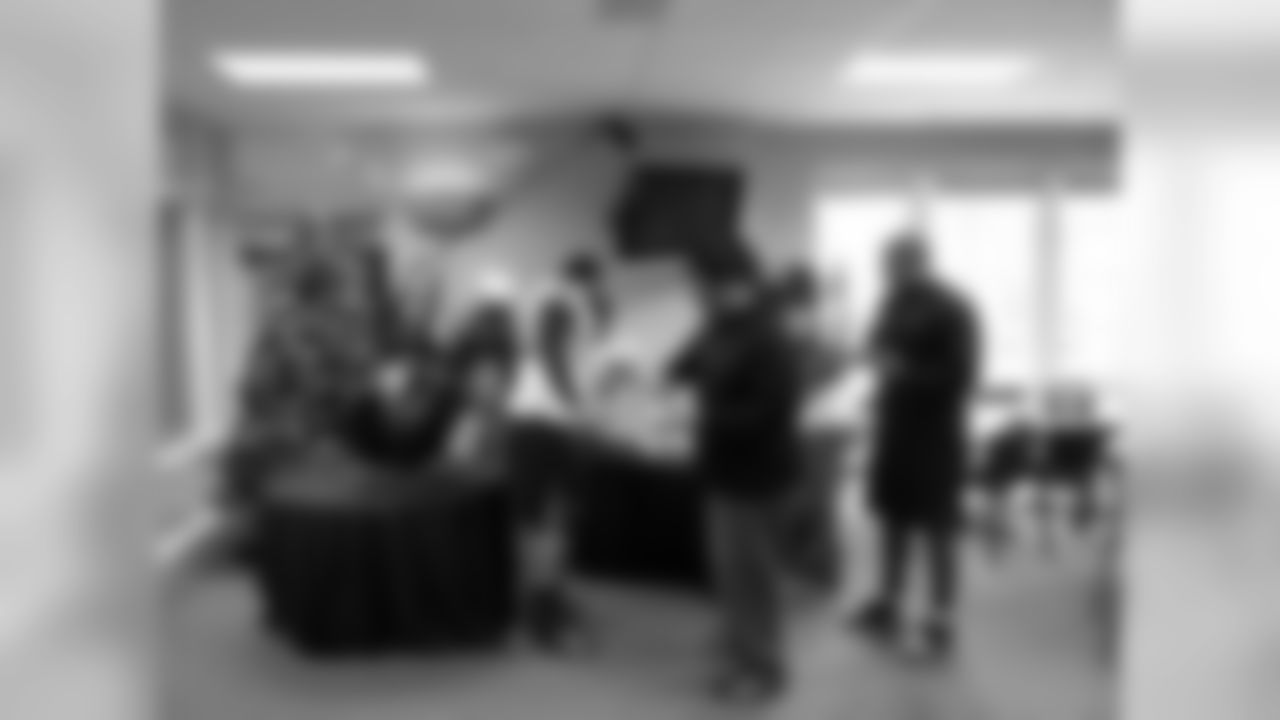 Duff Goldman of the Food Network's Ace of Cakes and Haloti Ngata paired up to make a Ravens cake with the bakers at Charm City Cakes in Baltimore.
