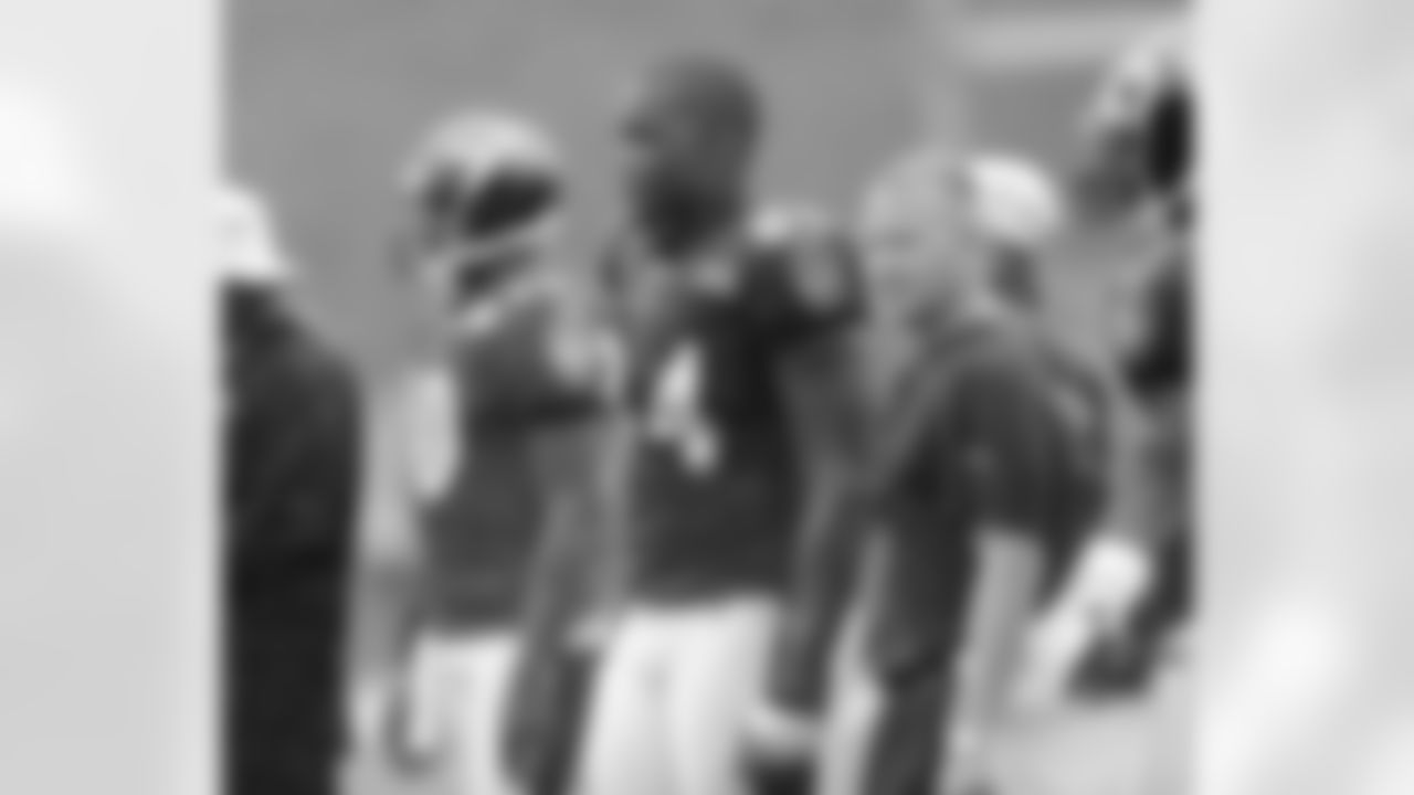 The Ravens work out Sunday in Derrick Mason's first training camp practice at McDaniel College in Owings Mills, Md.