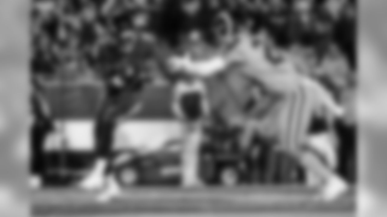 Week 12: Ravens 45, Rams 6
Baltimore jumped out to a big lead on Monday Night Football, including a picture perfect 18-yard touchdown pass from Jackson to rookie wide receiver Marquise Brown, who found the end zone twice in the first quarter. Clearly having a blast on primetime, the two skipped off the field together.