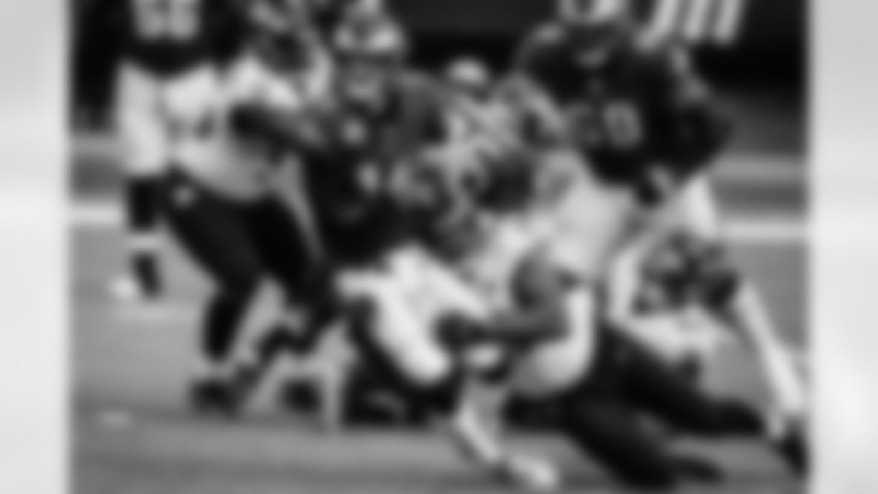 Philadelphia Eagles QB is sacked by Baltimore Ravens DE Calais Campbell (93) on October 18, 2020 at Lincoln Financial Field
