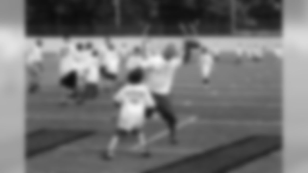 Ray Rice holds a youth football camp in his hometown of New Rochelle, New York in June 2009. [Photos courtesy of Kevin O'Brien]