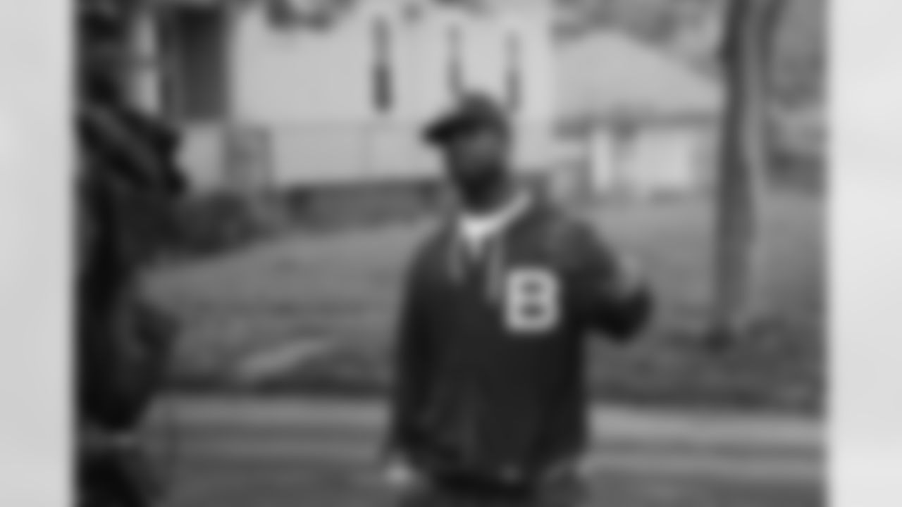A two-time All-Conference selection, Bart Scott returned home to Detroit for his Southeastern High School jersey retirement.