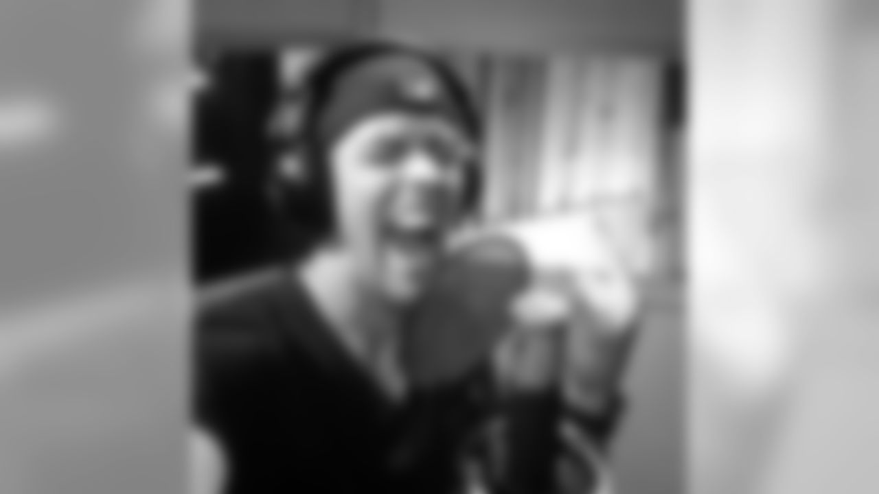 jtuck9 [Justin Tucker]: Studio session w/ Joe Buck & NFL Films. Had a great time w/ the interview and making some music!