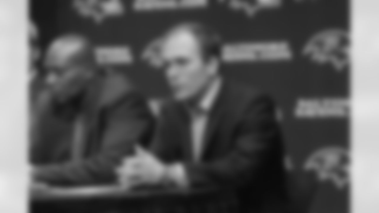 The day after the Ravens selected Joe Flacco with their 1st draft pick (18th overall), the talented quarterback visited Owings Mills for his first press conference as a Raven.