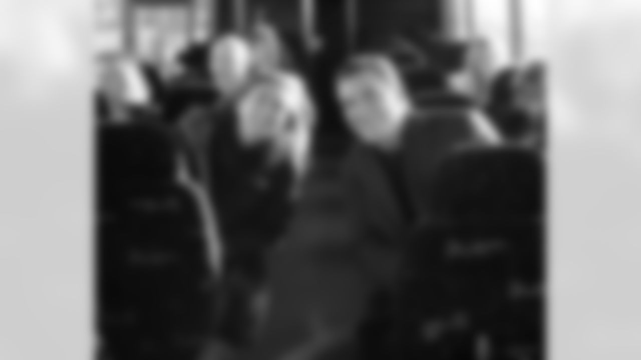 Ten winners and a guest traveled on the team plane to Pittsburgh to watch the Ravens take on the Steelers. The winners were selected as part of the Ravens Cash Fantasy second chance drawing.