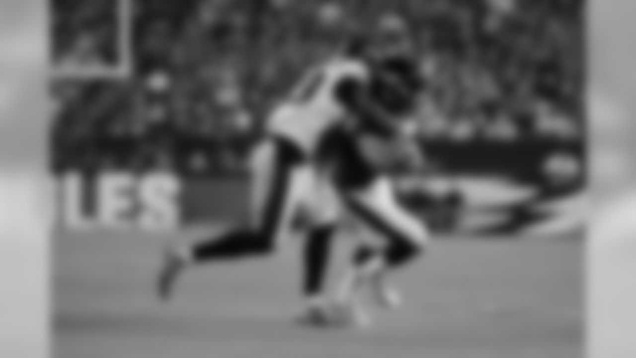 Baltimore Ravens' Trace McSorley, right, is tackled by Philadelphia Eagles' Rodney McLeod during the first half of a preseason NFL football game, Thursday, Aug. 22, 2019, in Philadelphia. (AP Photo/Matt Rourke)