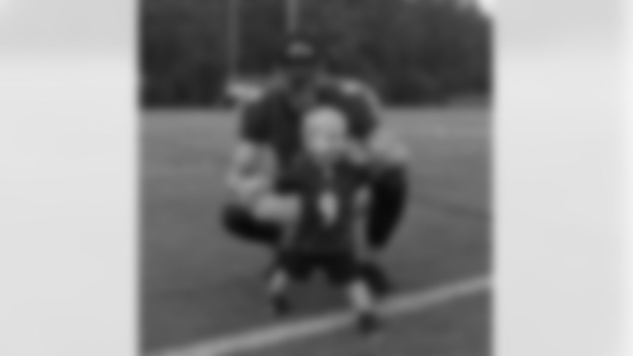jtuck9 [Justin Tucker] Love this lil guy!! So awesome to have Amanda and E-man out at practice today!