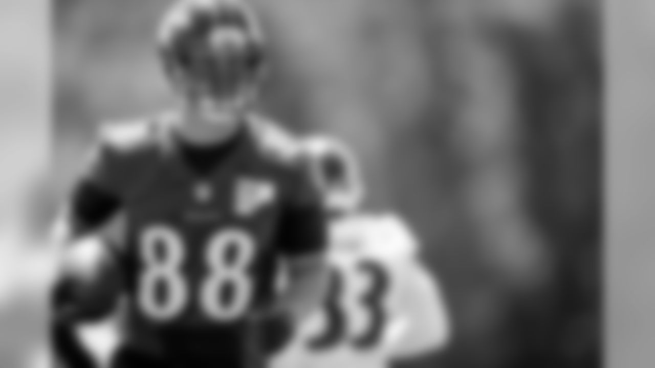 Dennis Pitta 2015 Stats: N/A
Pitta hasn't played since 2014 due to his second major hip injury. It's been a long rehabilitation process, but Pitta is finally back on the field. The main goal now is for Pitta to remain healthy. Any kind of setback with his hip would be a disaster. He's also got to shake off the rust and show he can get back to his prior form when he was one of Joe Flacco's favorite targets.