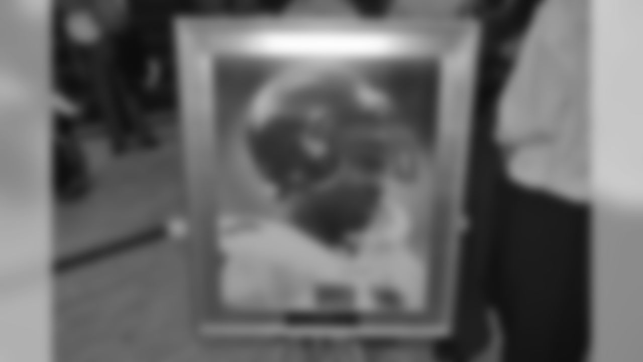 A two-time All-Conference selection, Bart Scott returned home to Detroit for his Southeastern High School jersey retirement.