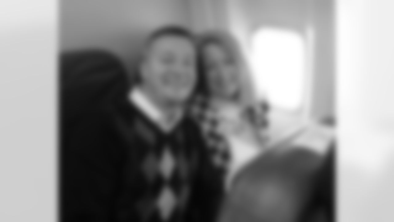 Ten winners and a guest traveled on the team plane to Pittsburgh to watch the Ravens take on the Steelers. The winners were selected as part of the Ravens Cash Fantasy second chance drawing.
