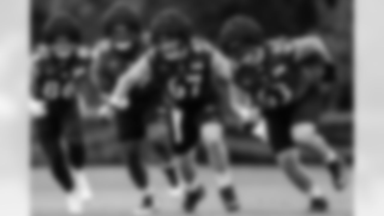 TE Nick Boyle, OT David Sharpe, C Jimmy Murray, & C/G Trystan Colon