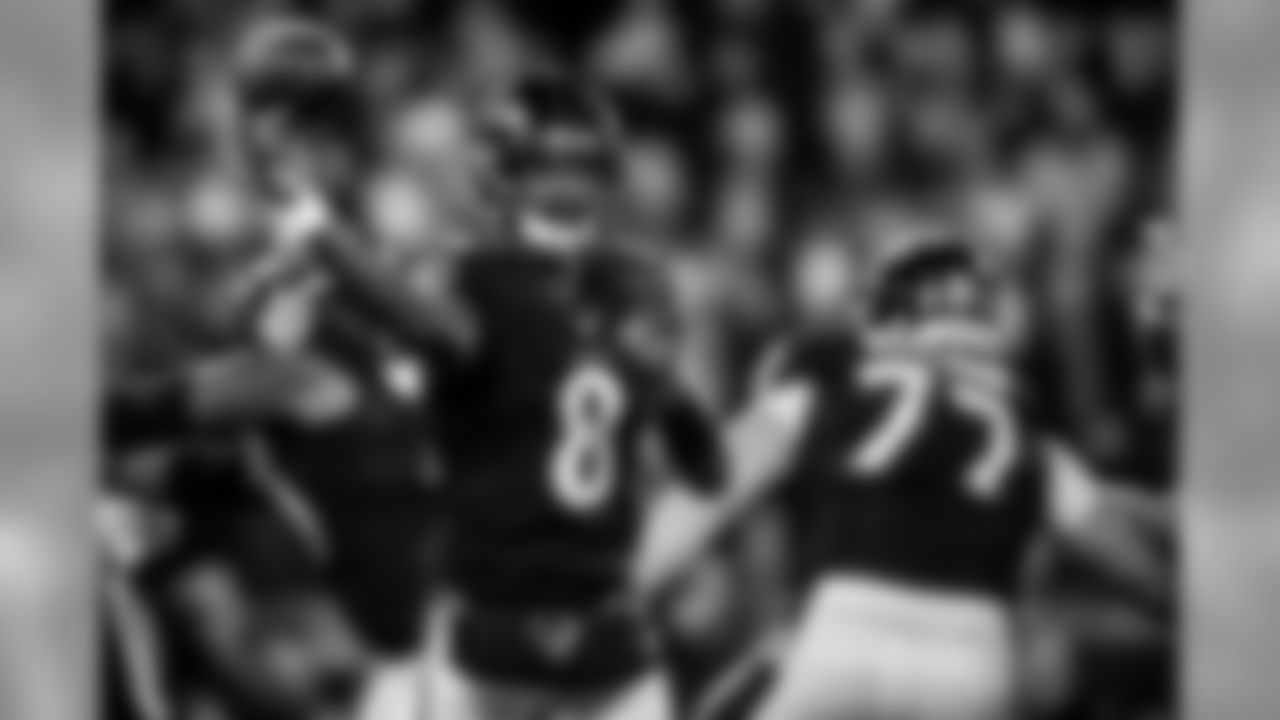 The Baltimore Ravens defeated the New England Patriots by a score of 37-20 during Sunday Night Football at M&T Bank Stadium on November 3, 2019 in Baltimore, MD.